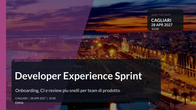 Developer Experience Sprint