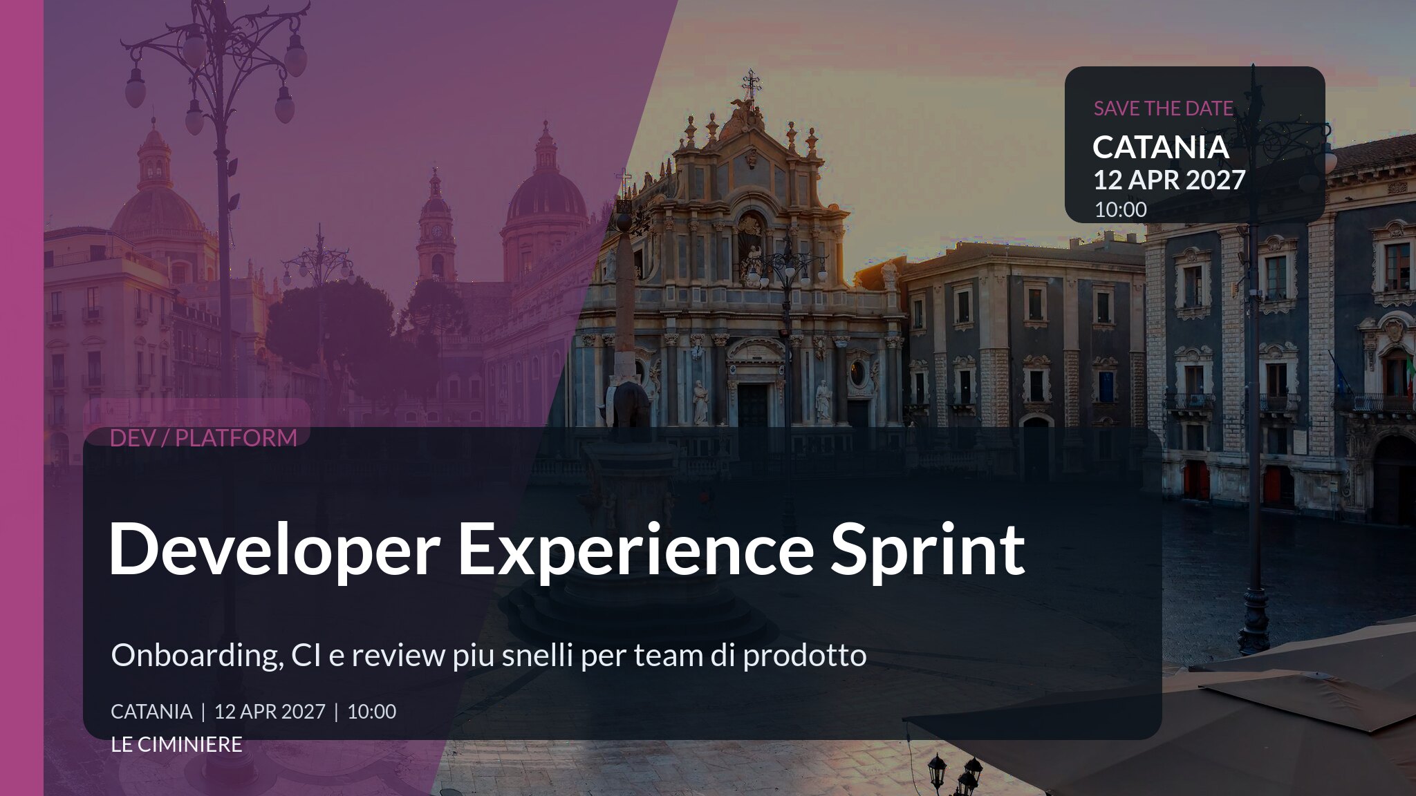 Developer Experience Sprint