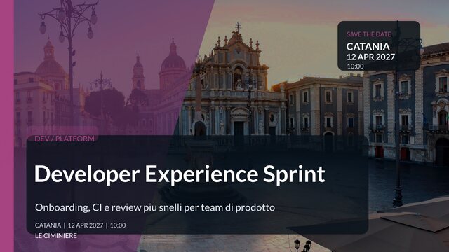 Developer Experience Sprint