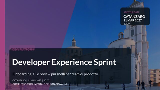 Developer Experience Sprint
