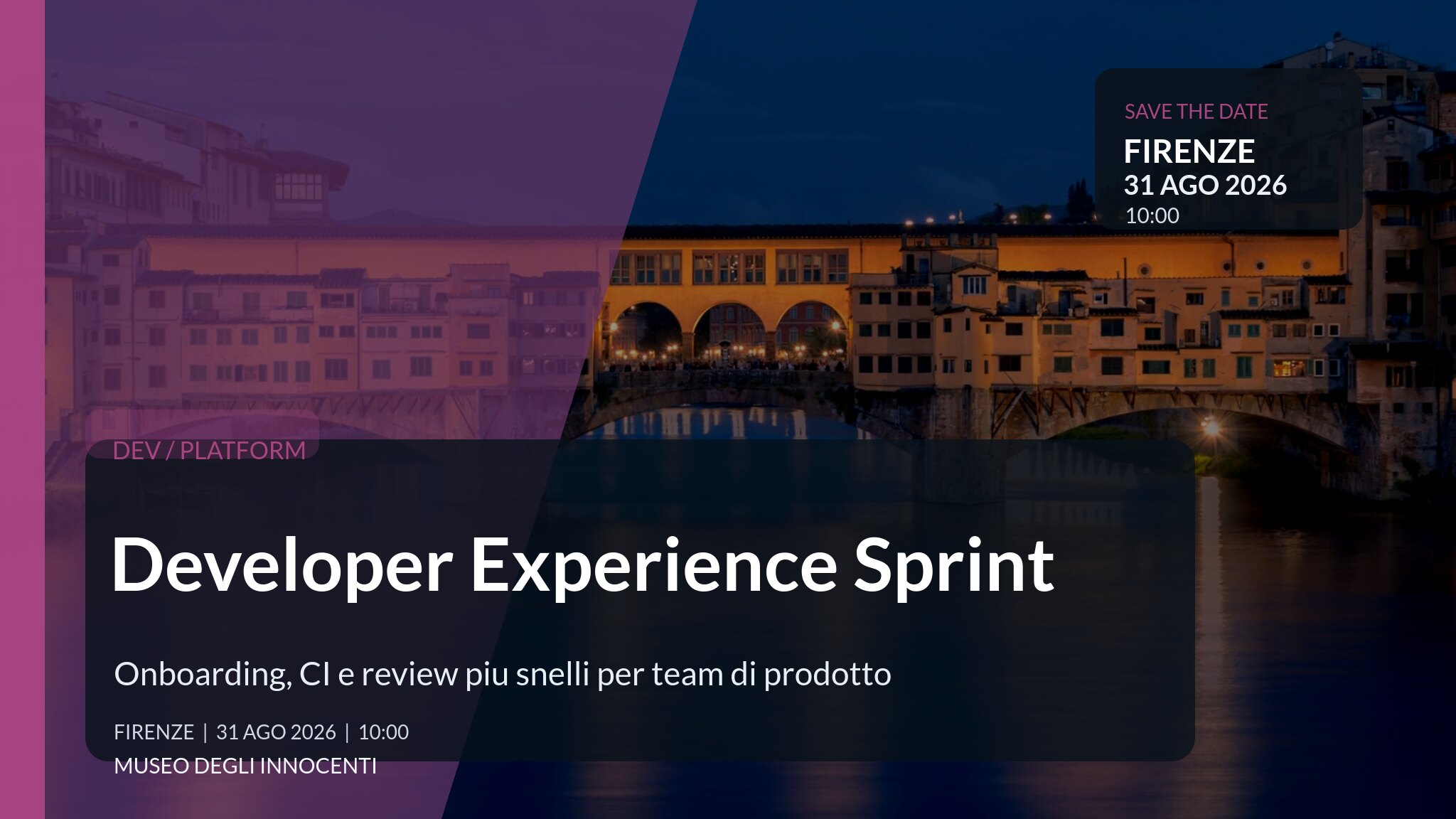 Developer Experience Sprint