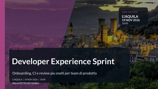 Developer Experience Sprint