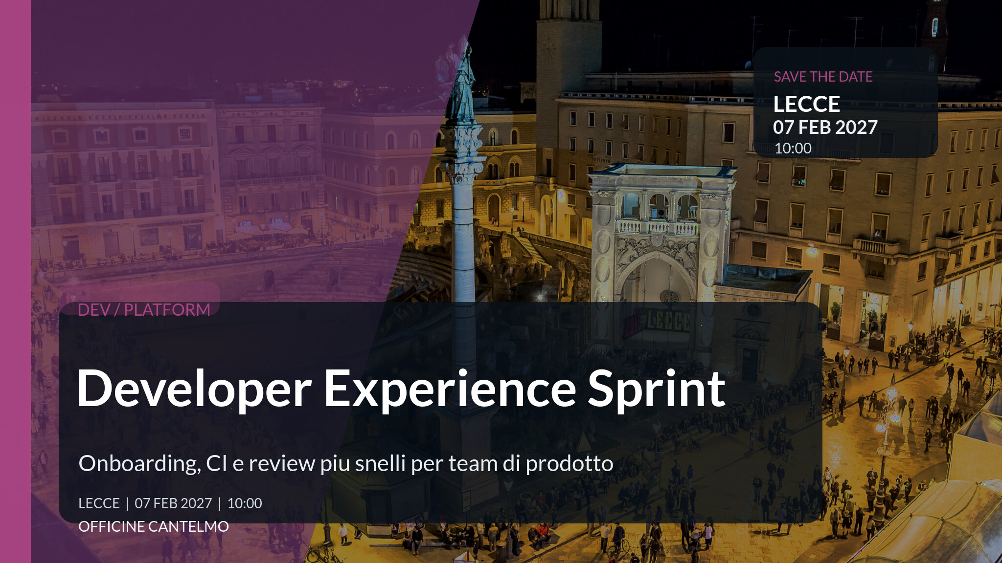 Developer Experience Sprint
