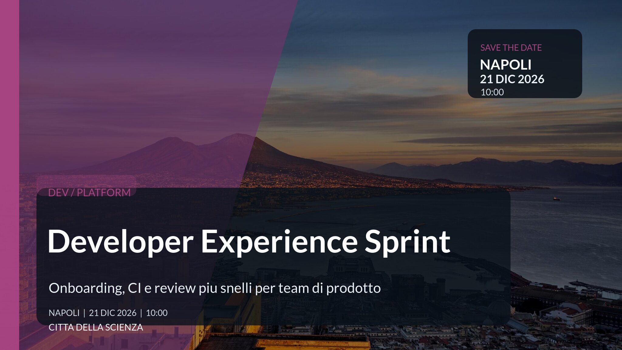 Developer Experience Sprint