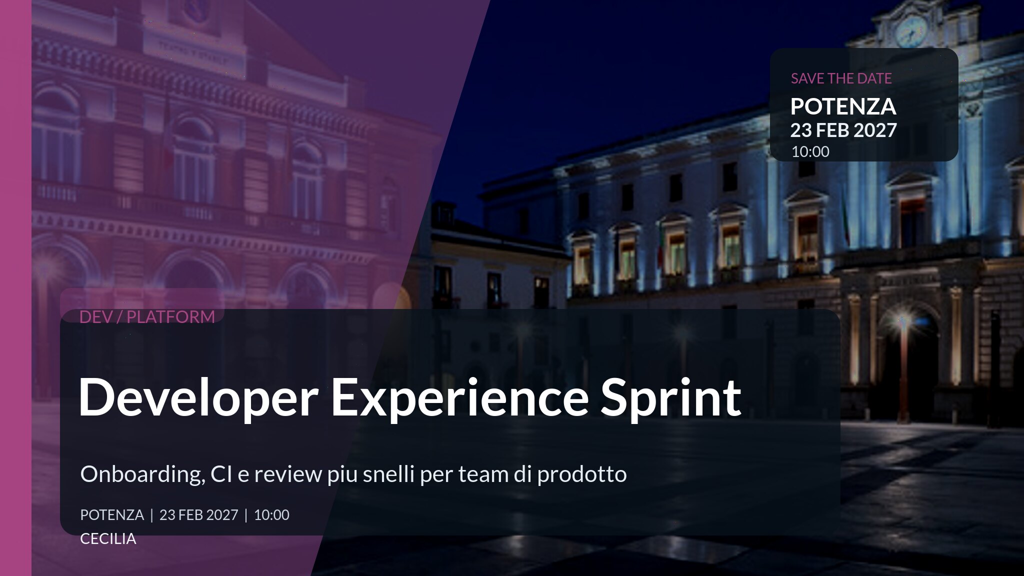 Developer Experience Sprint