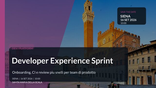 Developer Experience Sprint