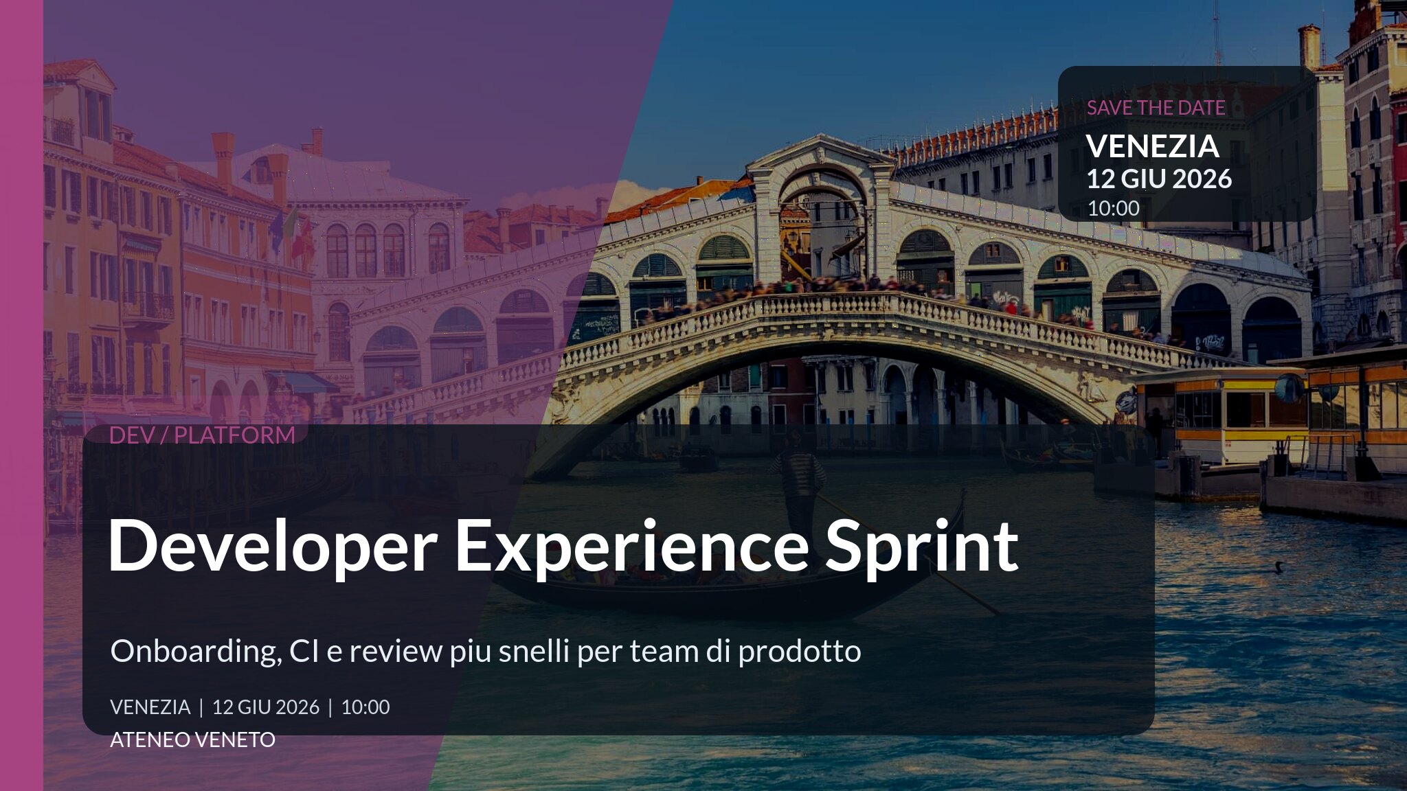 Developer Experience Sprint