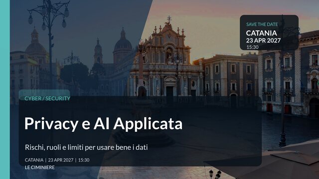 Privacy e AI Applicata