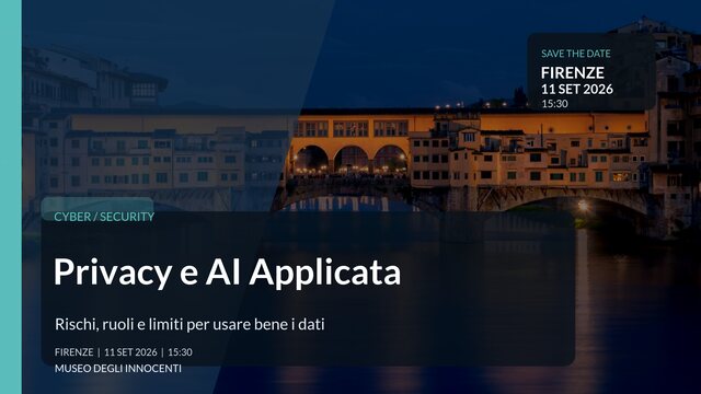 Privacy e AI Applicata