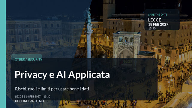 Privacy e AI Applicata