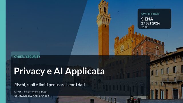Privacy e AI Applicata